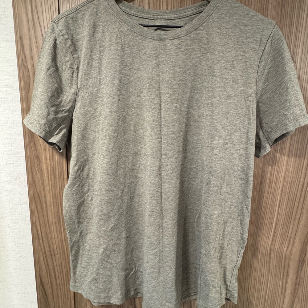 Light Heather Gray Short Sleeve Crew Neck T-Shirt